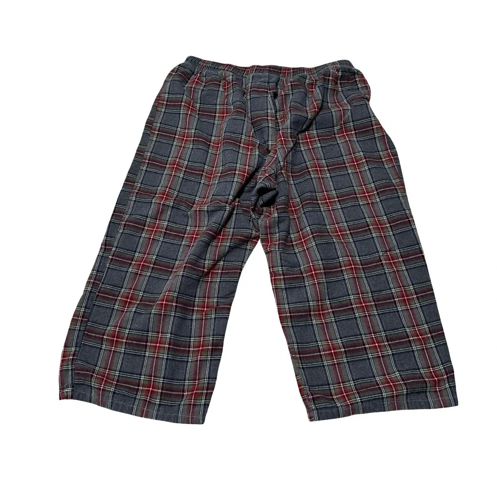 LL Bean Men's Flannel Pajama Set Top & Bottom (Cropped) 100% Cotton Size Large